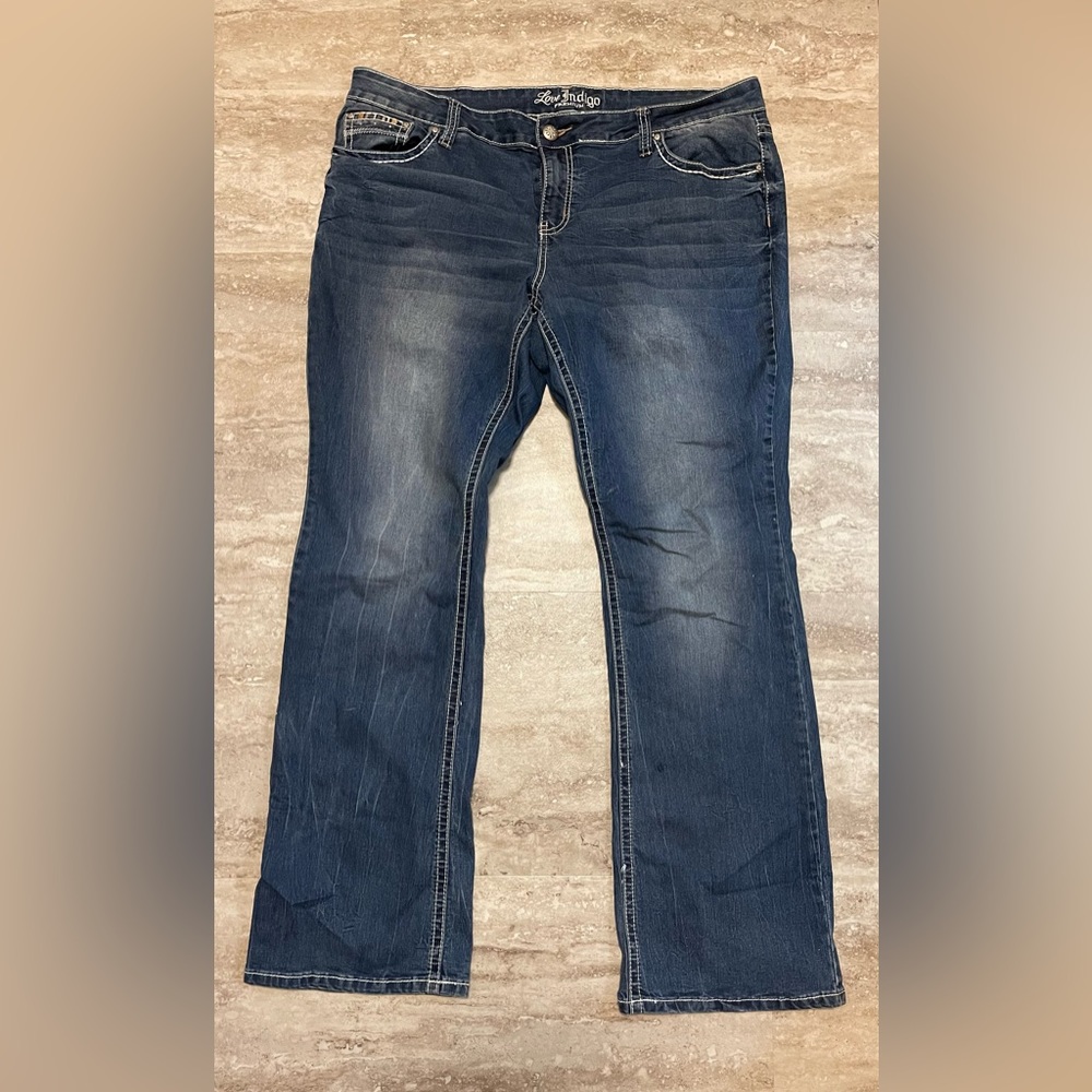 Love Indigo women’s jeans plus size 20W